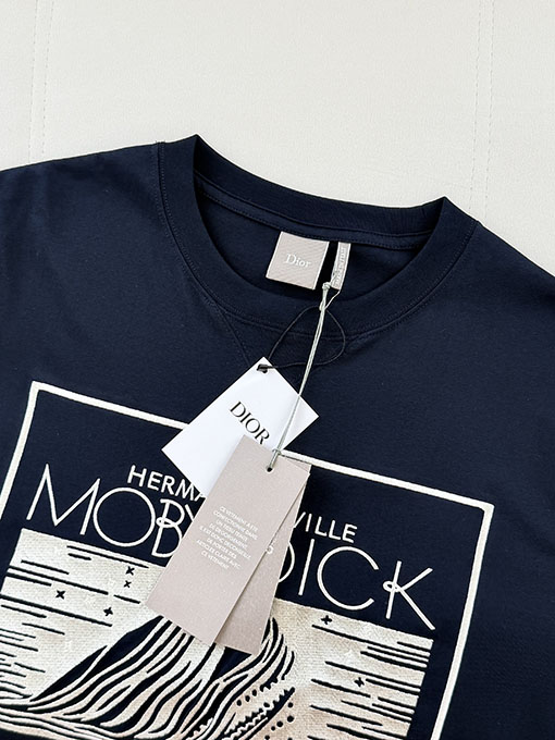 ディオール 白鯨の刺繍入り半袖Tシャツ