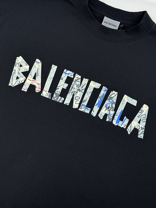バレンシアガ BALENCIAGA エイスルート粘着テープ長袖シャツ