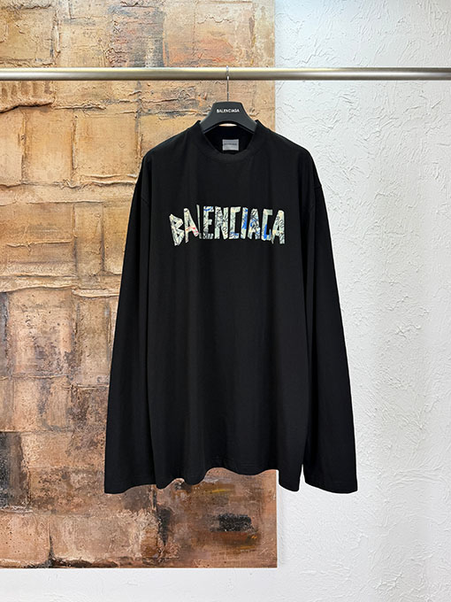 バレンシアガ BALENCIAGA エイスルート粘着テープ長袖シャツ