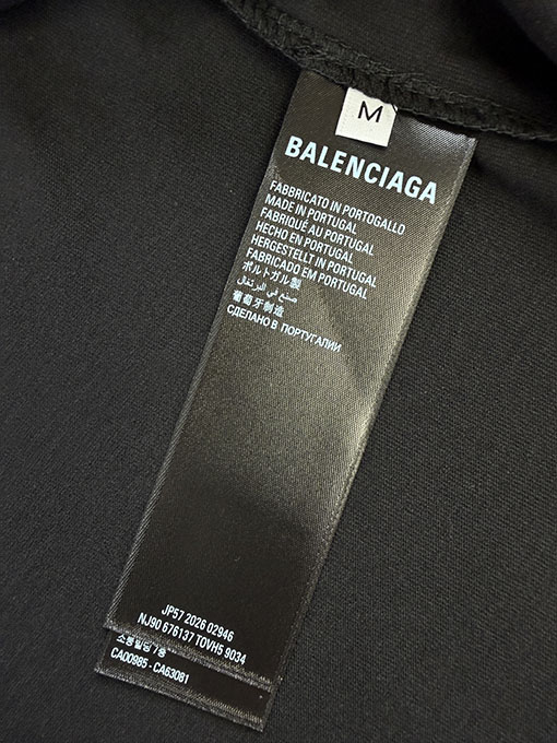 バレンシアガ BALENCIAGA エイスルート粘着テープ長袖シャツ