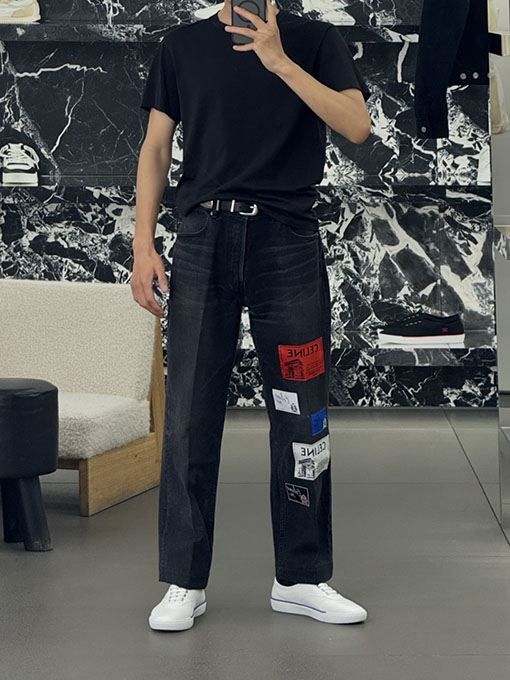 セリーヌ CELINE パッチワークジーンズ