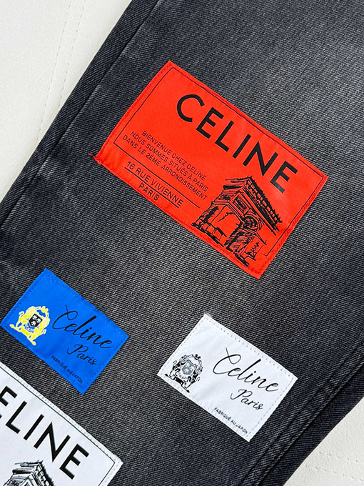 セリーヌ CELINE パッチワークジーンズ
