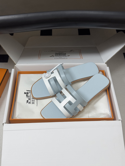 エルメス Amica レディースクラシックなHエレメントサンダル