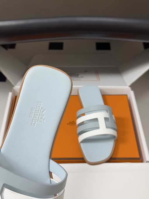 エルメス Amica レディースクラシックなHエレメントサンダル