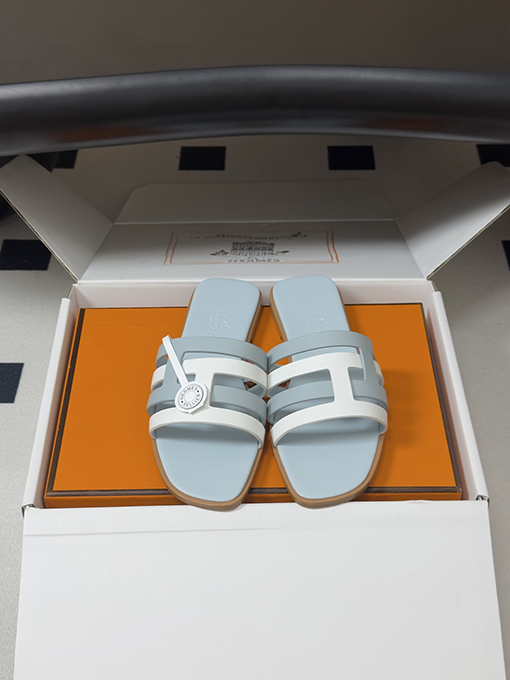 エルメス Amica レディースクラシックなHエレメントサンダル