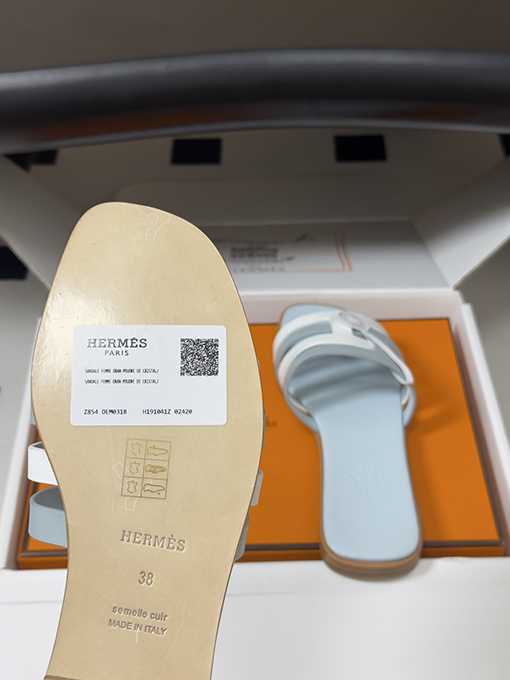 エルメス Amica レディースクラシックなHエレメントサンダル