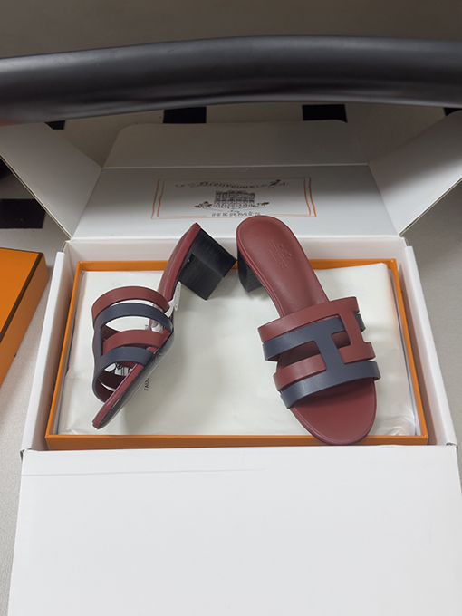 エルメスフラットなチャンキーヒールサンダルスーパーコピー Amica レディース新モデルクラシックなHエレメントサンダル