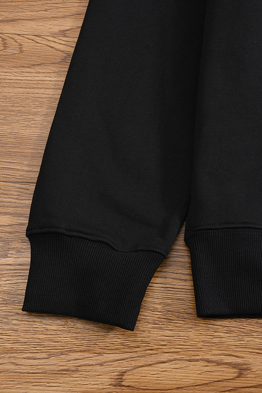 クロムハーツ 刺繍入りレザークルーネックのスウェットシャツ