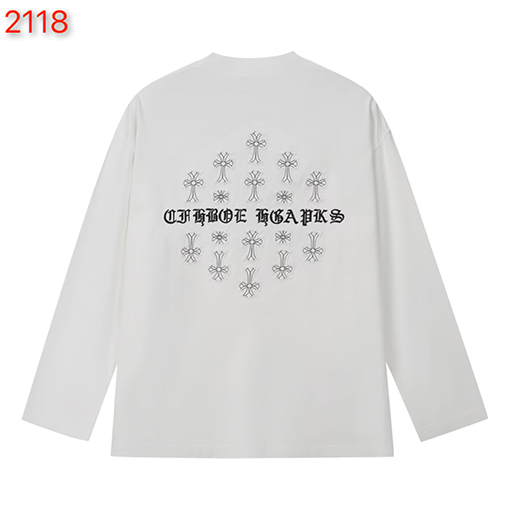 クロムハーツ 新モデルアメリカンスタイルのアップリケ刺繍入りカップル長袖シャツ