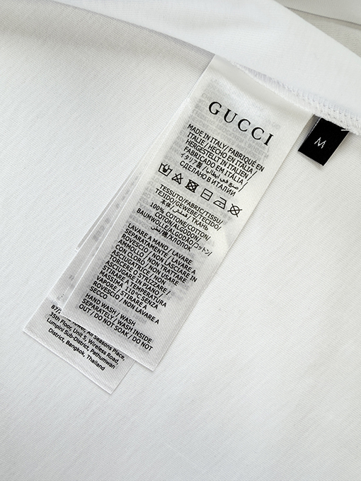 グッチスーパーコピー Gucci シルバーレタープリント長袖シャツ