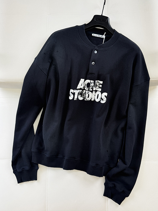 アクネストゥディオズ偽物 Acne Studios スモールロゴプリント・ヴィンテージスウェット