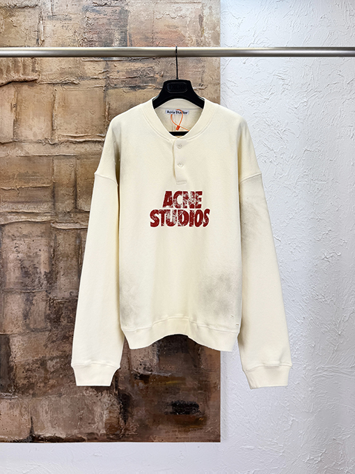 アクネストゥディオズ偽物 Acne Studios スモールロゴプリント・ヴィンテージスウェット