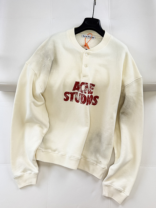アクネストゥディオズ偽物 Acne Studios スモールロゴプリント・ヴィンテージスウェット