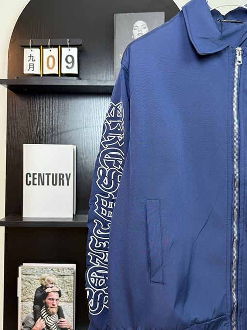 クロムハーツコピー 綿100%サンスクリット語刺繍入り肩パッド入りジャケット