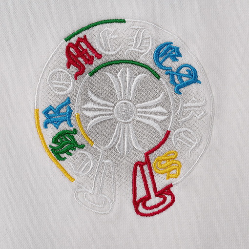 クロムハーツ 秋冬プリント&刺繍入り450gフード付きスウェットシャツ