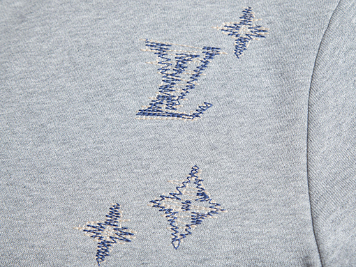 ルイヴィトン 刺繍入りジッパーカーディガン