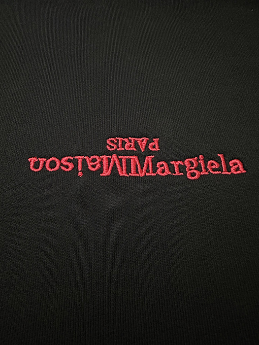 マルタンマルジェラスーパーコピー リバースロゴ刺繍入りパーカー
