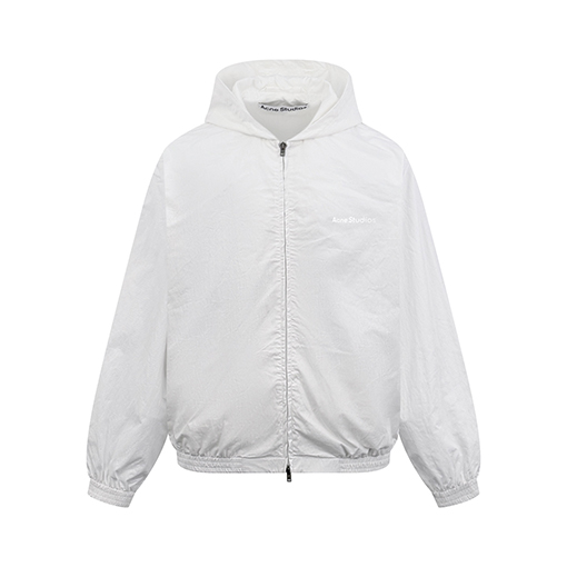 アクネストゥディオズフード付きジャケットスーパーコピー Acne Studios ロゴプリント入りフード付きジャケット