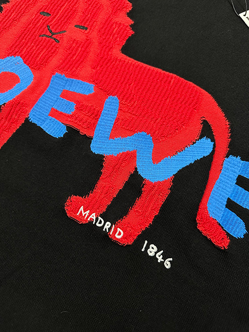ロエベ 刺繍ジャカードロゴニットウェア