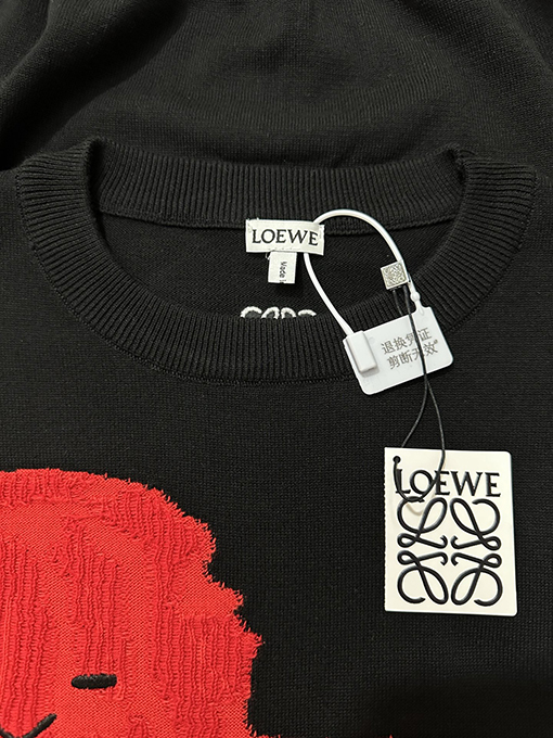 ロエベ 刺繍ジャカードロゴニットウェア