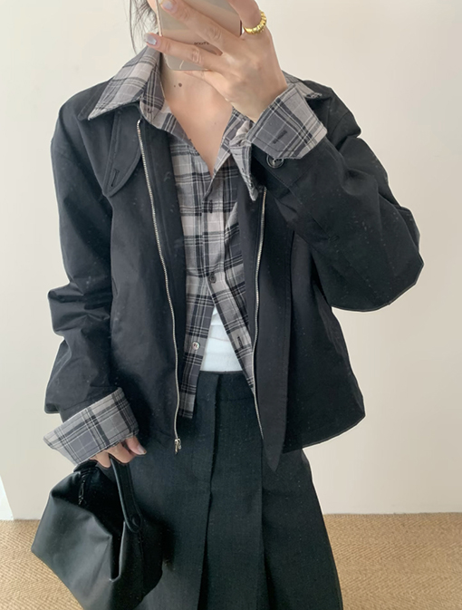 アクネストゥディオズスーパーコピー Acne Studios フェイクツーピースパッチワークショートジャケット