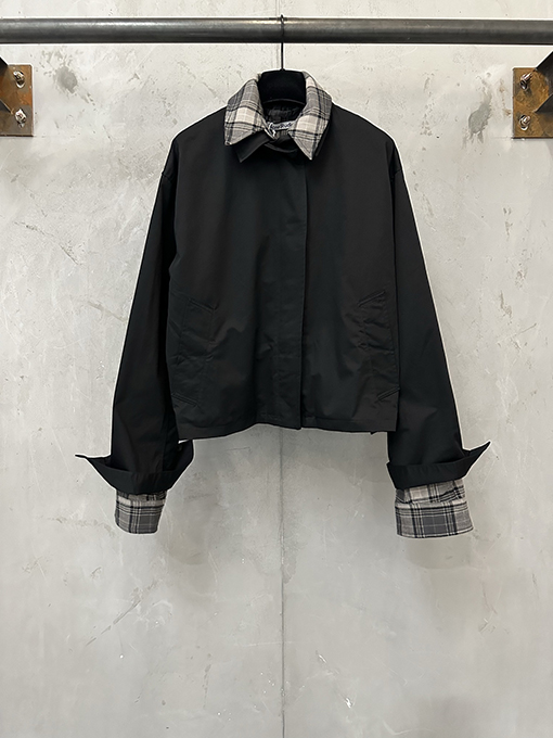 アクネストゥディオズスーパーコピー Acne Studios フェイクツーピースパッチワークショートジャケット