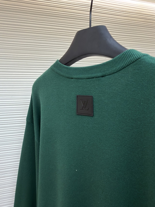 ルイヴィトン 文字グラデーションジャカード刺繍ニットセーター