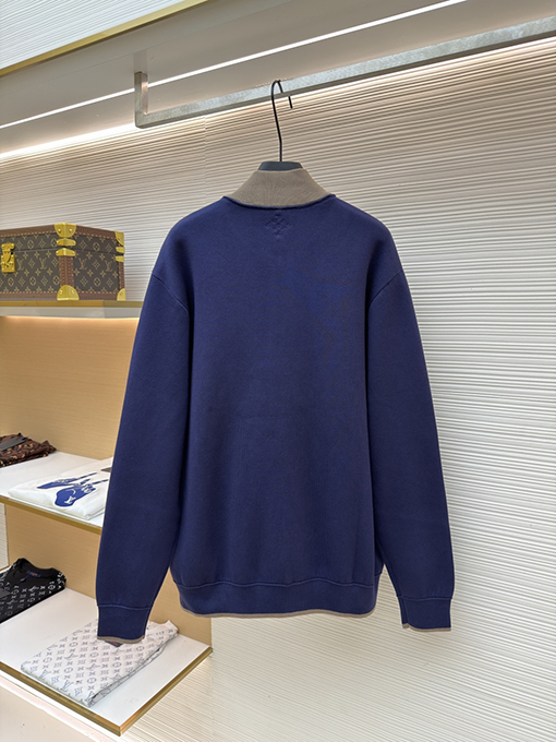 ルイヴィトン レターバッジカラーブロックニットボンバージャケット
