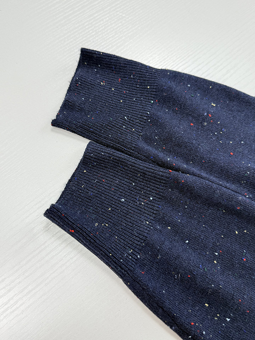 ディオール 文字ロゴ刺繍入りドットジャカードラウンドネックニットセーター