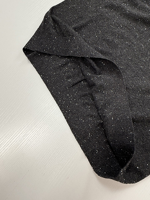 ディオール 文字ロゴ刺繍入りドットジャカードラウンドネックニットセーター