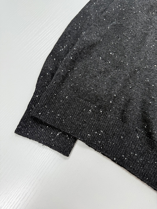 ディオール 文字ロゴ刺繍入りドットジャカードラウンドネックニットセーター
