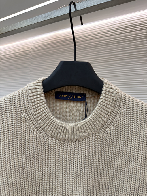 ルイヴィトンクルーネックセーターコピー 三つの花柄クルーネックセーター