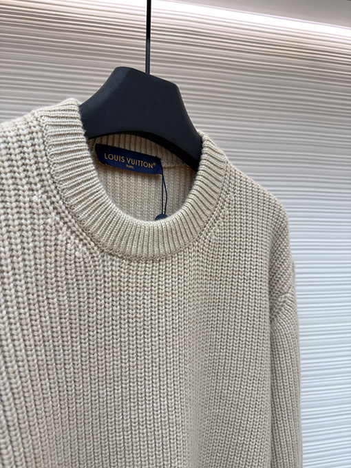 ルイヴィトンクルーネックセーターコピー 三つの花柄クルーネックセーター