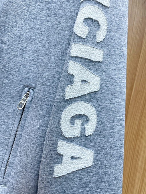 バレンシアガ テリークロス刺繍文字パターンロゴカジュアルスーツ
