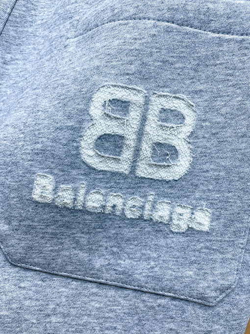 バレンシアガ テリークロス刺繍文字パターンロゴカジュアルスーツ
