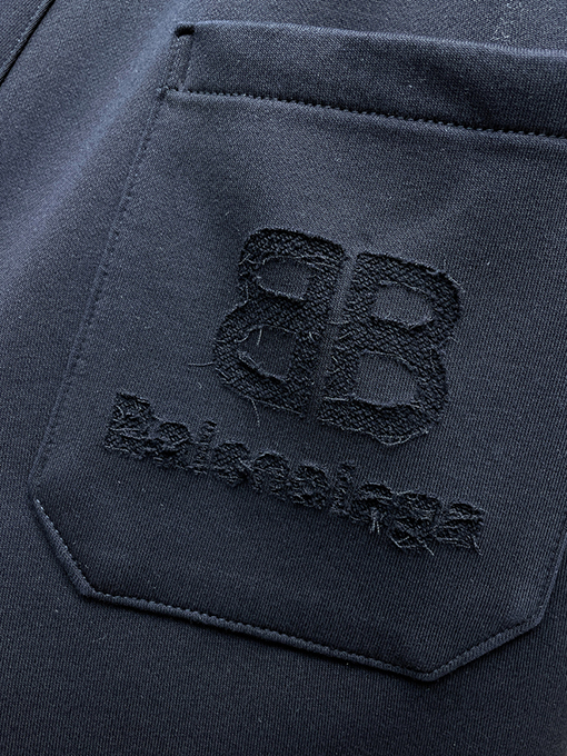 バレンシアガ テリークロス刺繍文字パターンロゴカジュアルスーツ