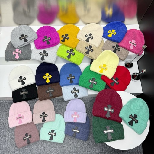 クロムハーツコピー 秋冬ラビットファーニット帽