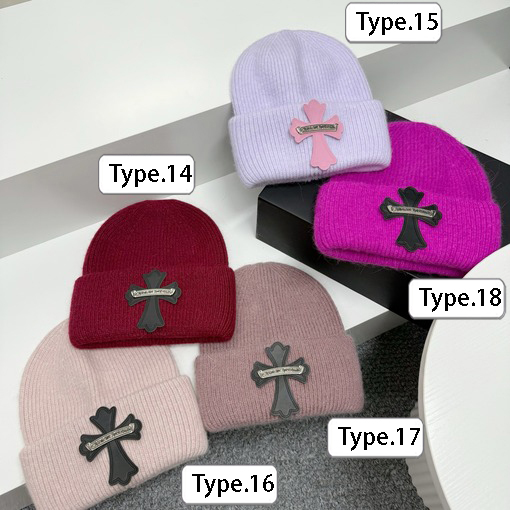 クロムハーツコピー 秋冬ラビットファーニット帽