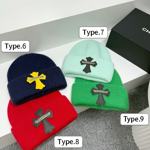 クロムハーツコピー 秋冬ラビットファーニット帽