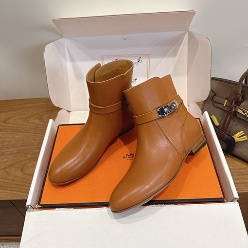 エルメス new Kelly レディースクラシックのショートブーツ