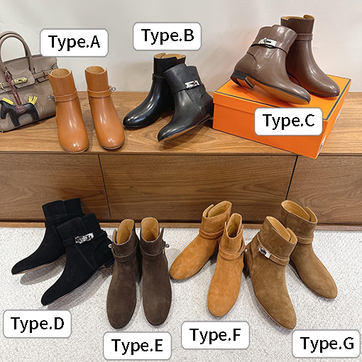 エルメス new Kelly レディースクラシックのショートブーツ