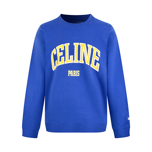 セリーヌクルーネックスウェットスーパーコピー CELINE プリントロゴ入りクルーネックスウェット