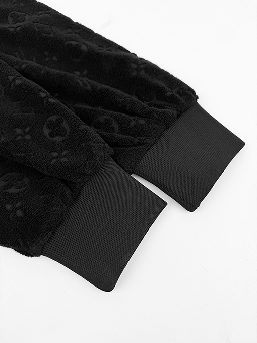ルイヴィトンコピー 総柄裏毛ジップアップジャケット