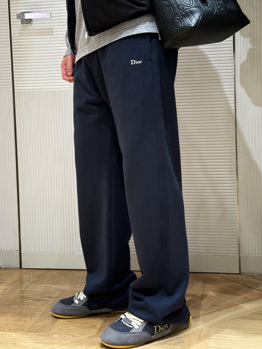 ディオールスポーツパンツコピー 刺繍入りトラックパンツ