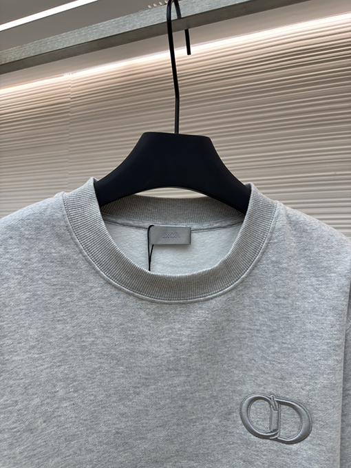 ディオールコピー ロゴ刺繍クルーネックスウェット