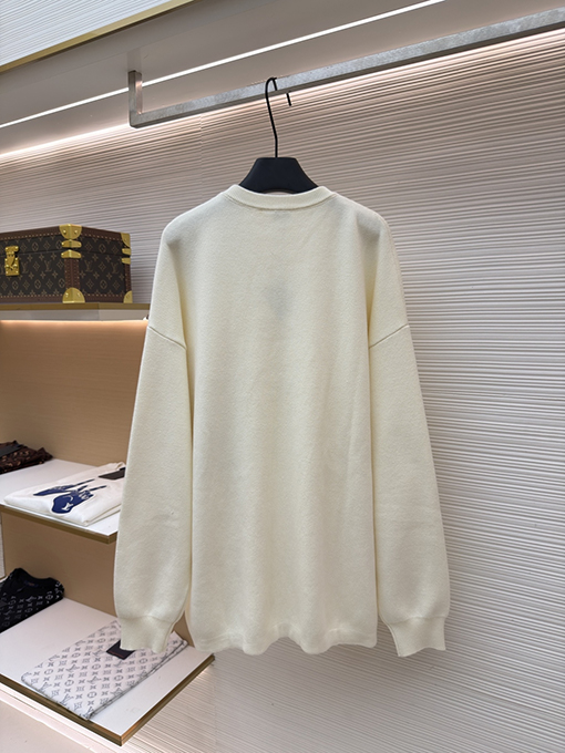 ロエベ ポケット付きジャカードクルーネックセーター