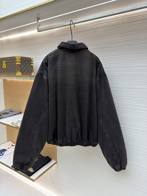 プラダコピー トライアングルロゴ デニム中綿ジャケット