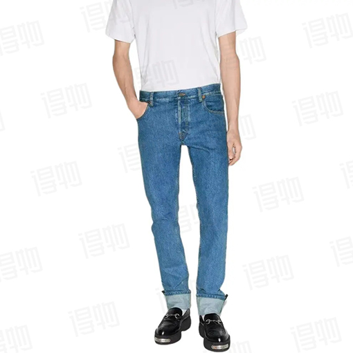グッチ デニムテープ付きジーンズ