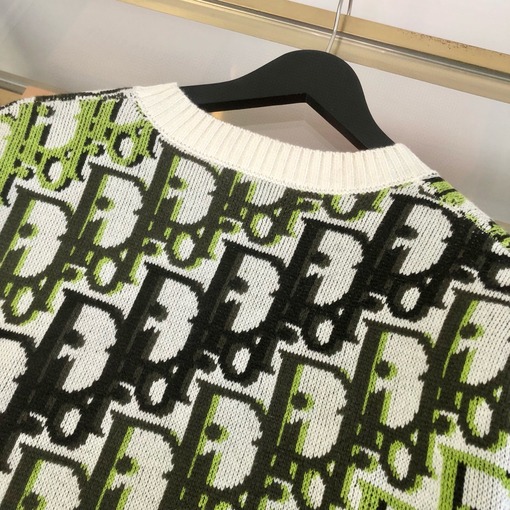 ディオールクルーネックニットプルオーバースーパーコピー Oblique モノグラム クルーネック ニットプルオーバー