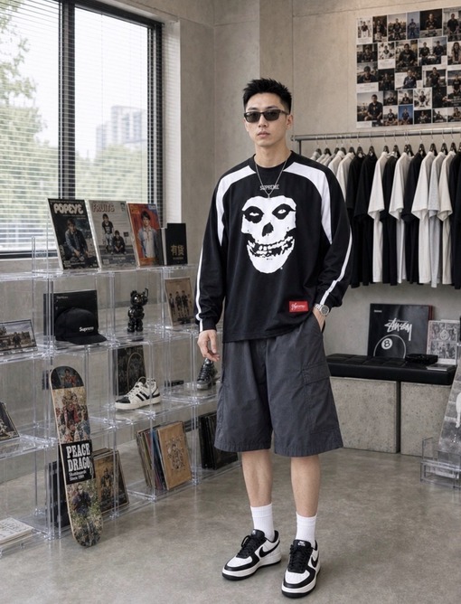 シュプリームスーパーコピー SUPREME コラボカラーブロック長袖ホッケージャージ